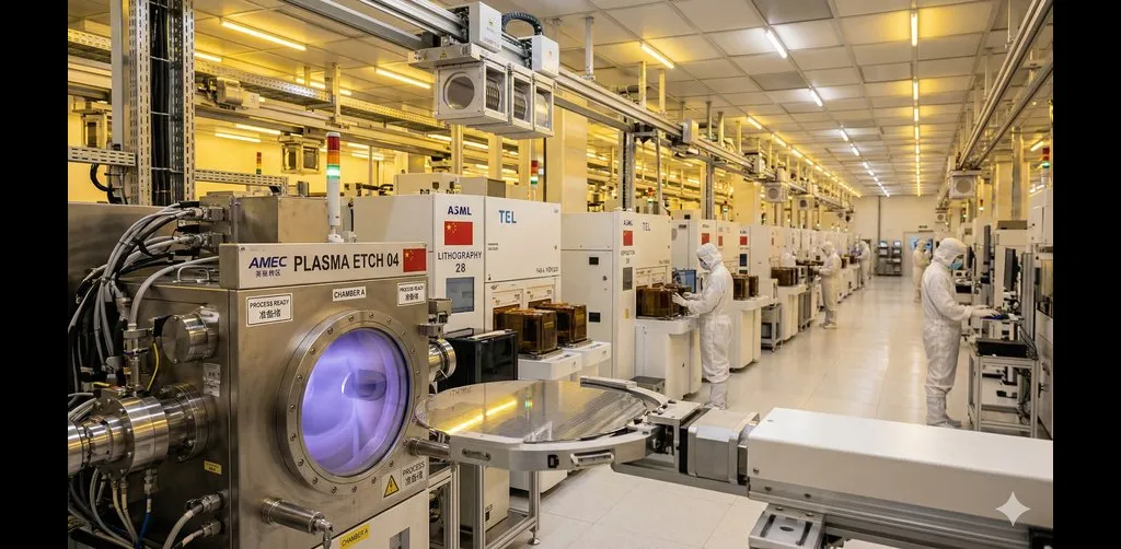 China Targets 80% Chip Self-Sufficiency by 2030 With All-Domestic Etch and Deposition Equipment at 7nm