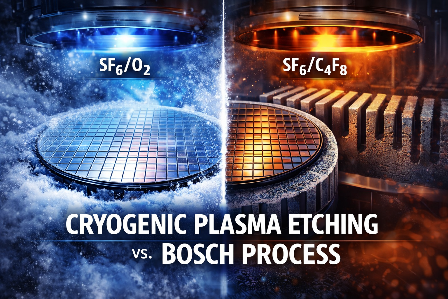 Cryogenic Plasma Etching vs. Bosch Process: Choosing the Right Approach for High-Aspect-Ratio Structures