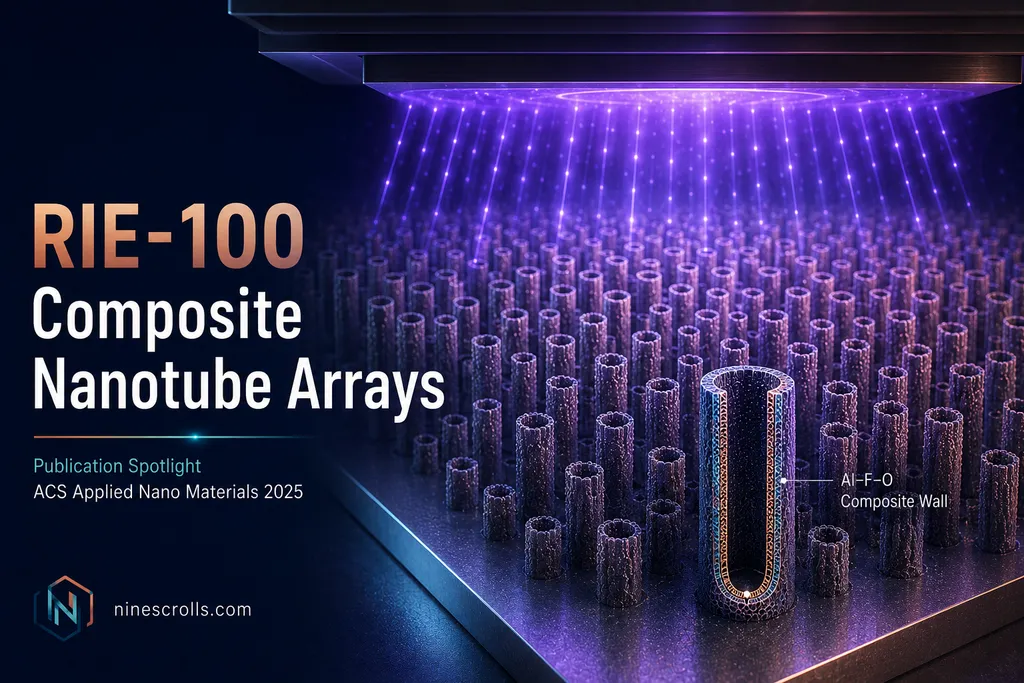 How an RIE-100 Self-Organized Composite Nanotube Arrays Through Plasma Chemistry