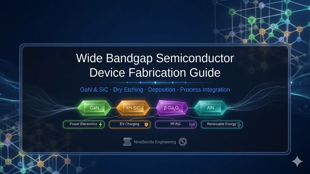 Wide Bandgap Semiconductor Device Fabrication – GaN & SiC Dry Etching, Deposition, and Process Integration Guide